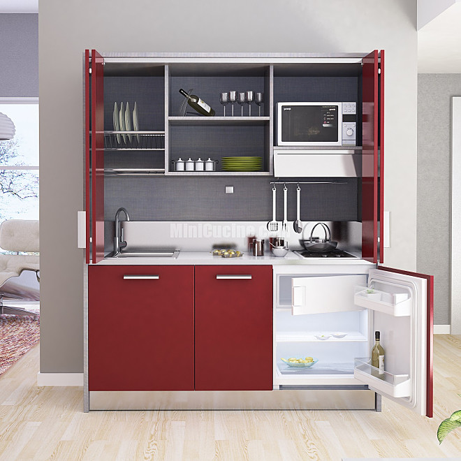 Cucine monoblocco a scomparsa, minicucine Misure angolo cottura