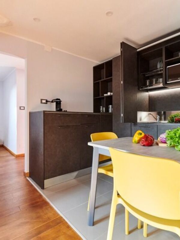 MiniCucina a scomparsa Torino | Mini Cucine moderne per piccoli spazi Cucina a scomparsa per monolocale